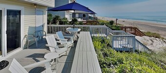 Riptide | Oceanfront Pet-Friendly Home w. Direct Beach Access