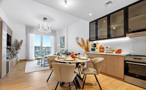 Dining room - WYZ RENT|Bayfront 1BR in La Sirene 2 Seaport View (Dubai)