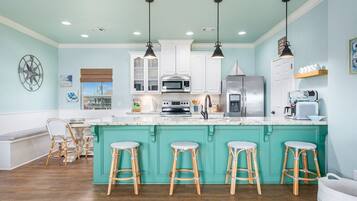 Rumah, 3 kamar tidur | Dapur pribadi | Lemari es dan mesin pembuat kopi/teh