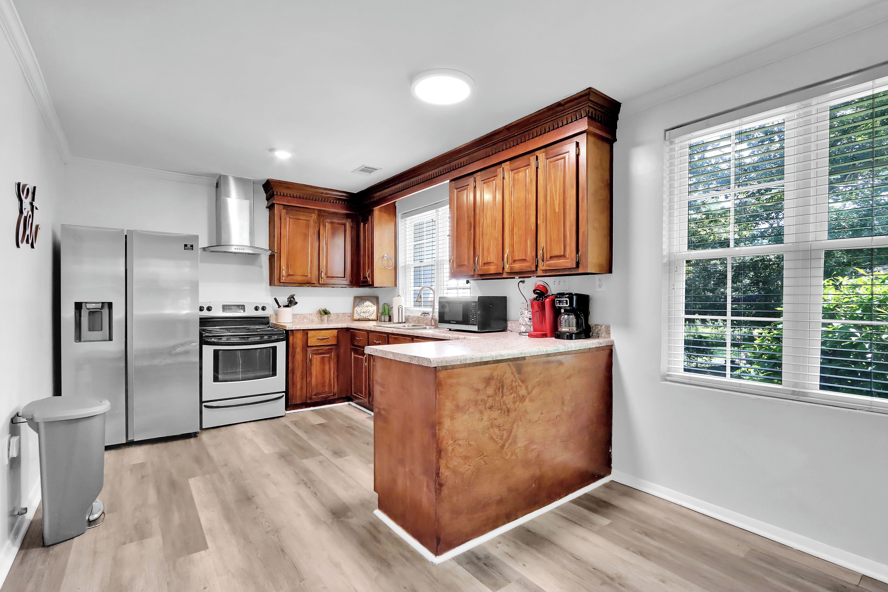 Microwave, oven, stovetop, dishwasher