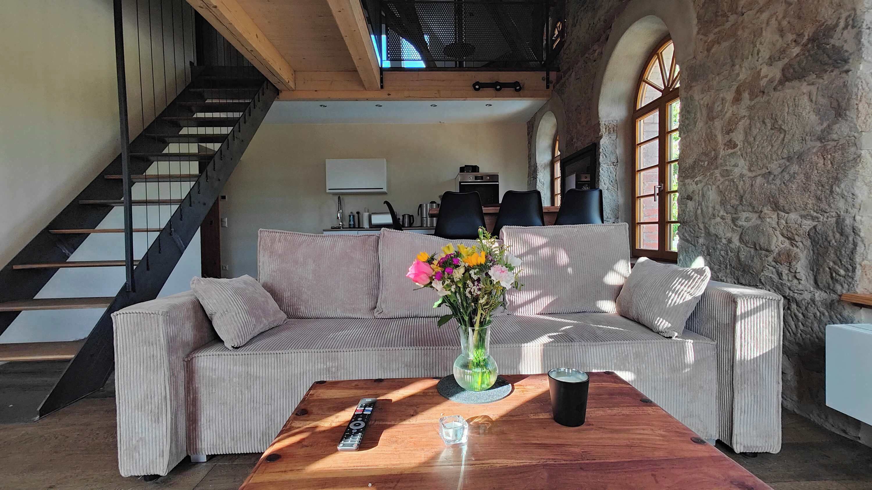 TV, fireplace, offices