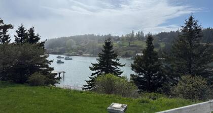 Historic waterfront cottage offers quiet, comfortable intimacy.