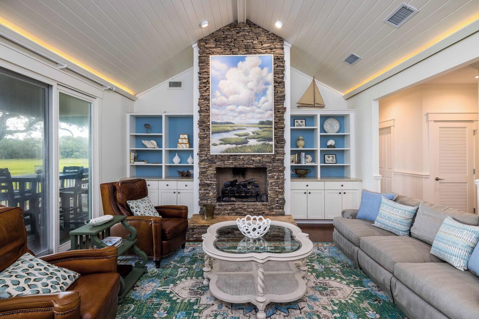 House, Multiple Beds, Balcony, Ocean View (111 Cardinal Crest) | Living area | 42-inch flat-screen TV with digital channels