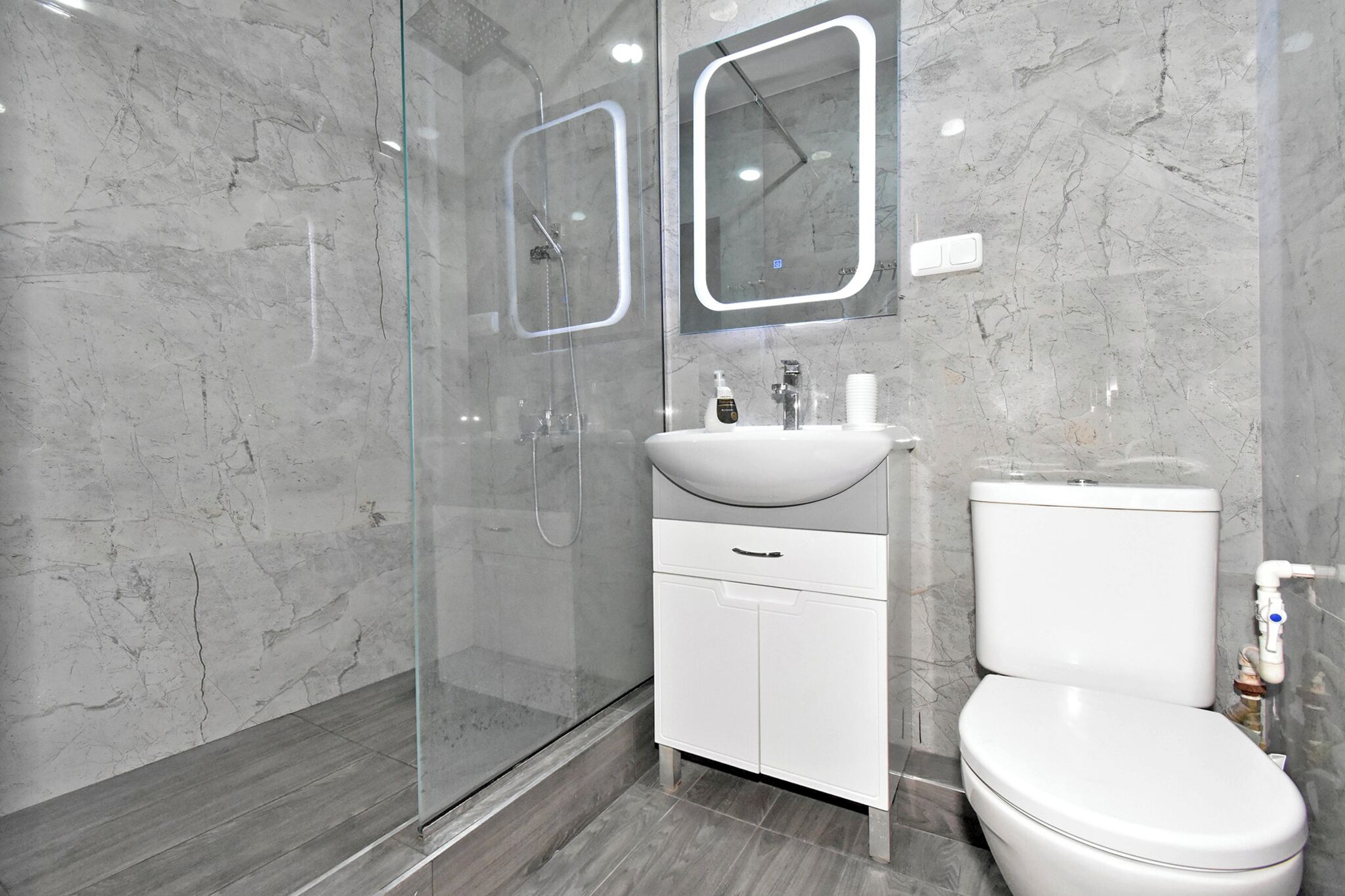 Comfort-Apartment, Stadtblick | Badezimmer