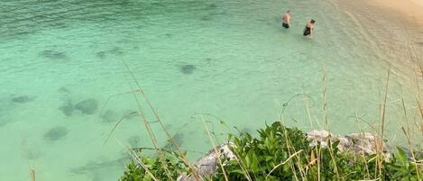 Sun loungers, beach towels