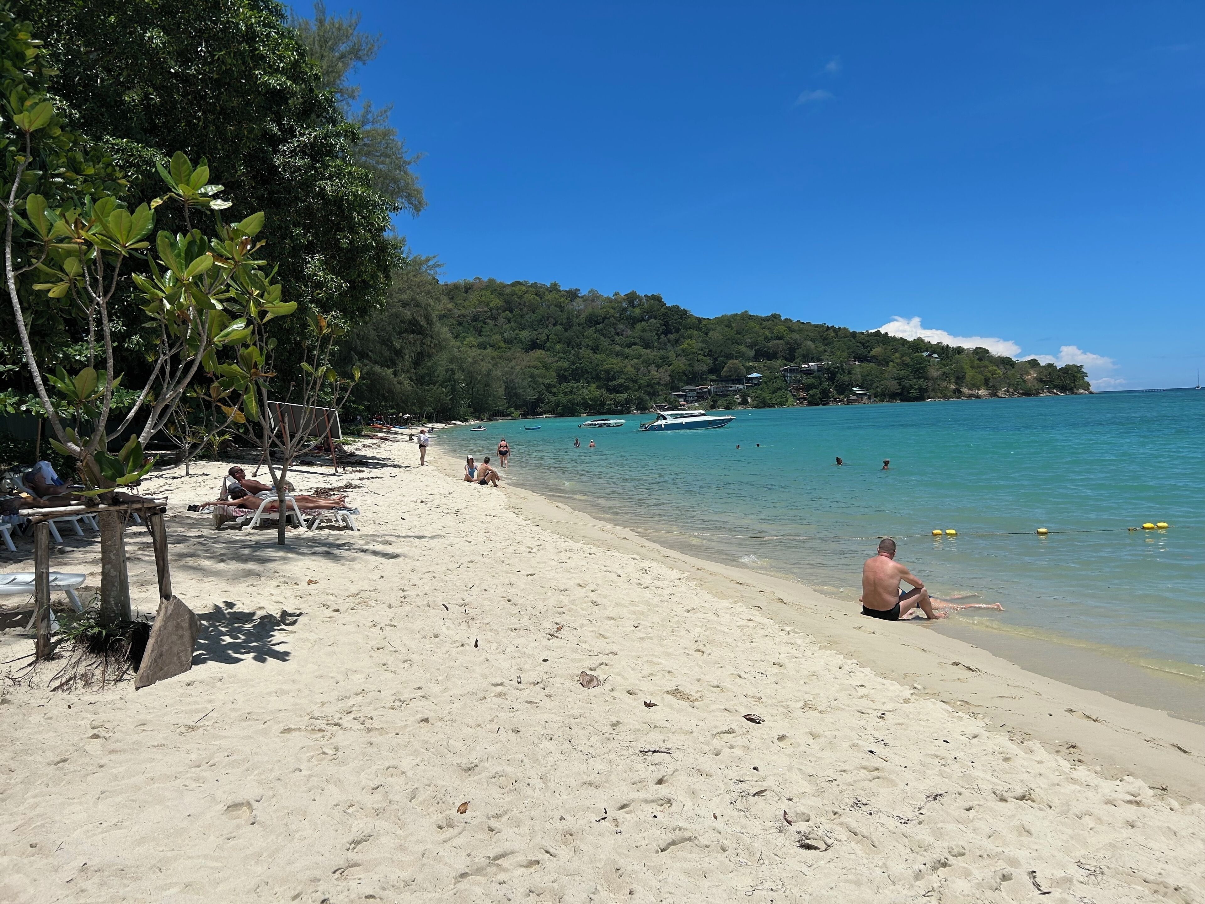 Sun loungers, beach towels