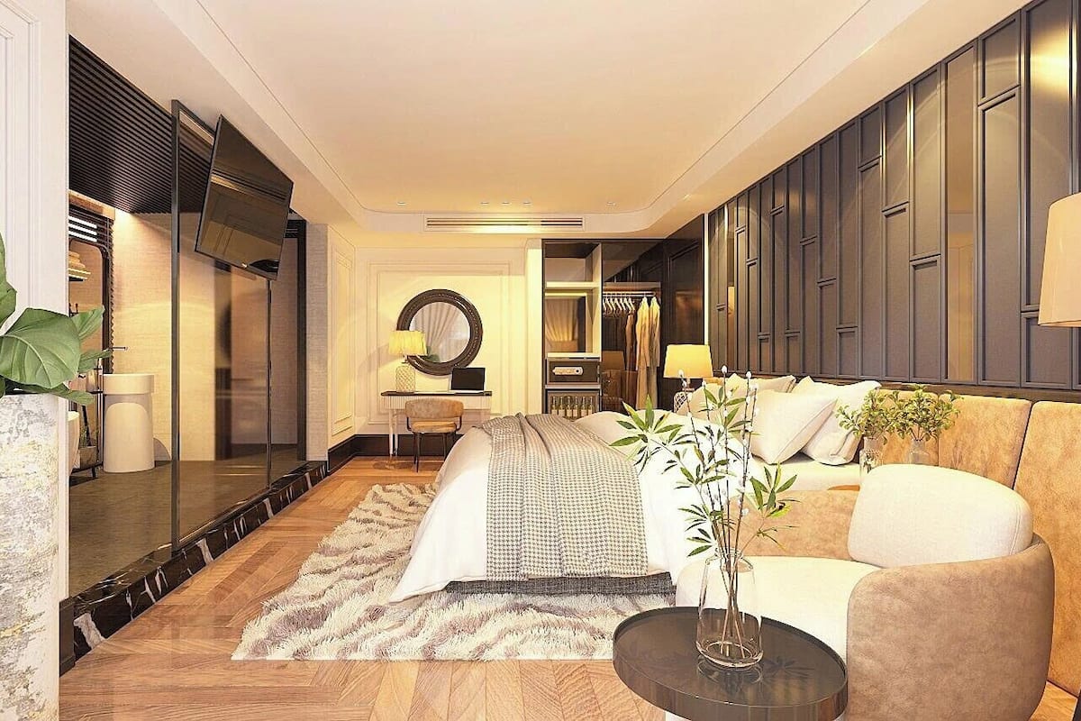 Suite – president, terrasse (Private Terrace) | Safe på rommet, skrivebord, blendingsgardiner og lydisolert