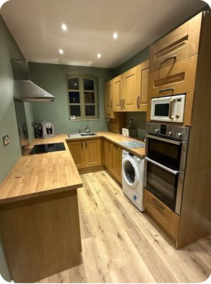 Microwave, oven, stovetop, dishwasher