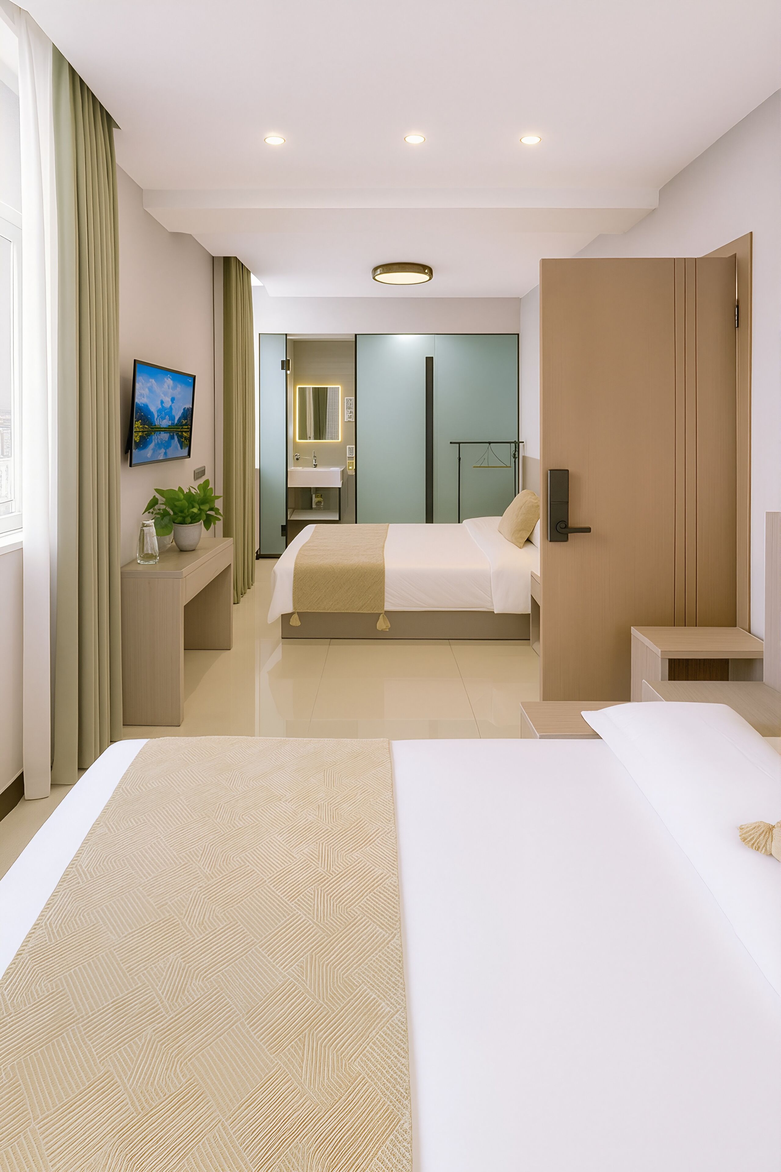 Ylelliset vuodevaatteet, untuvapeitot, pillowtop-patjalliset sängyt