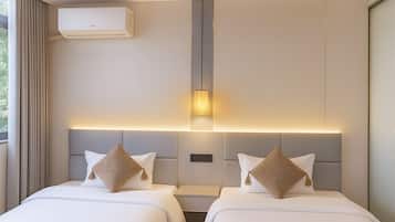 Camera Luxury con letto matrimoniale o 2 letti singoli | Biancheria da letto di alta qualità, copriletto in piuma