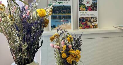 Studio plain-pied, rénové & lumineux, Beaufort-en-Anjou, proche de la Loire