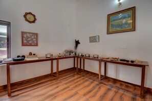 Inbegriffenes Frühstücksbuffet am Wochenende