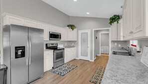 Microwave, oven, stovetop, dishwasher