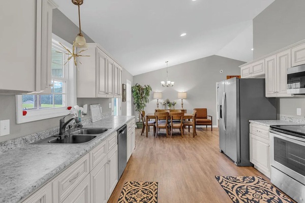 Microwave, oven, stovetop, dishwasher