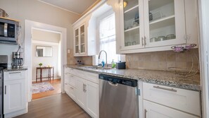 Microwave, oven, stovetop, dishwasher