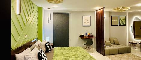 1 bedroom, iron/ironing board, Internet, bed sheets