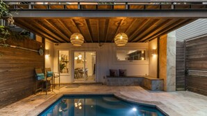 Outdoor pool, a heated pool - Katy Trail Getaway | Pool |Patio | Billiards (Dallas)