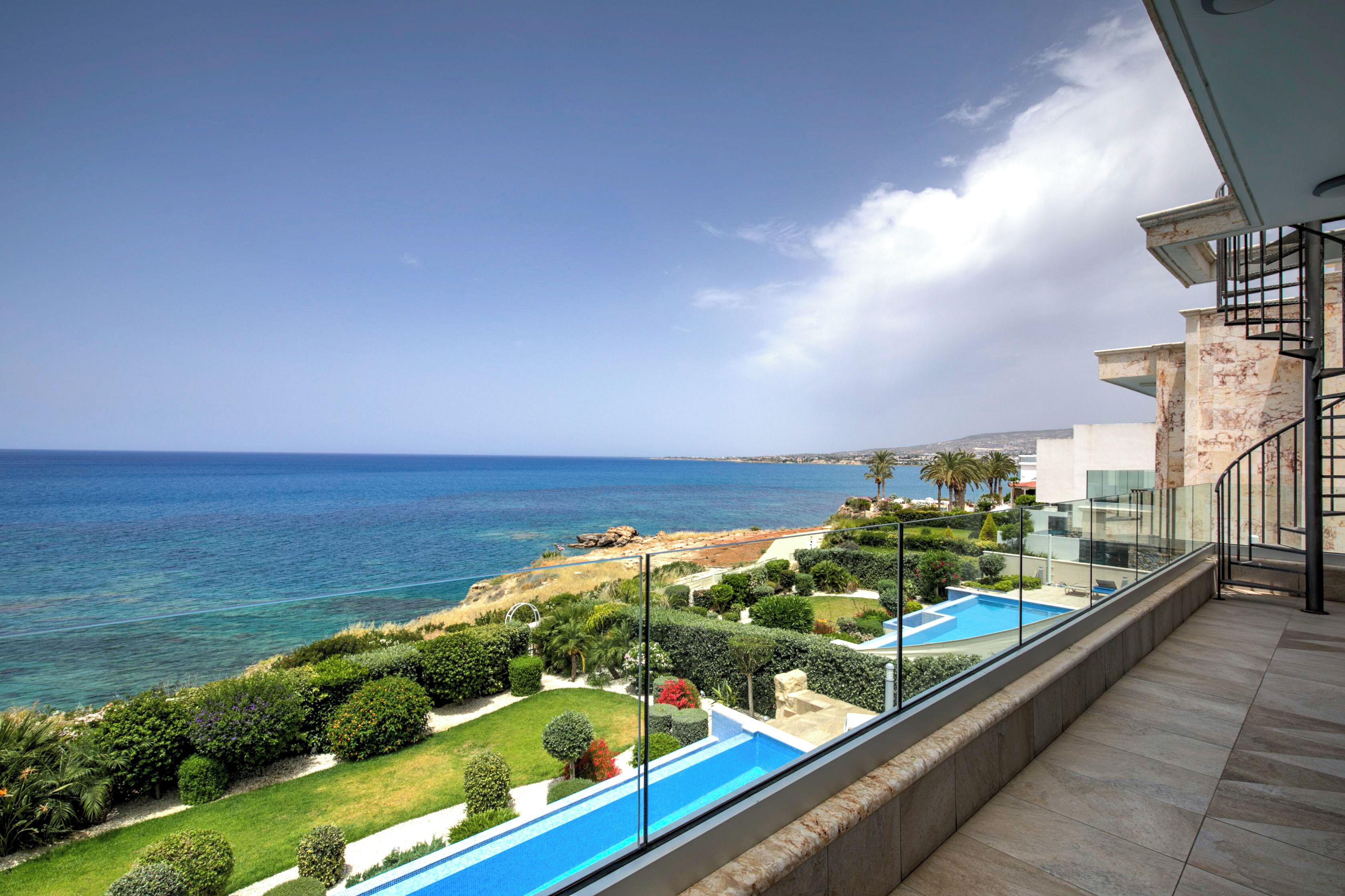 Luxury Villa, Sea View | Egyptian cotton sheets, premium bedding, Select Comfort beds