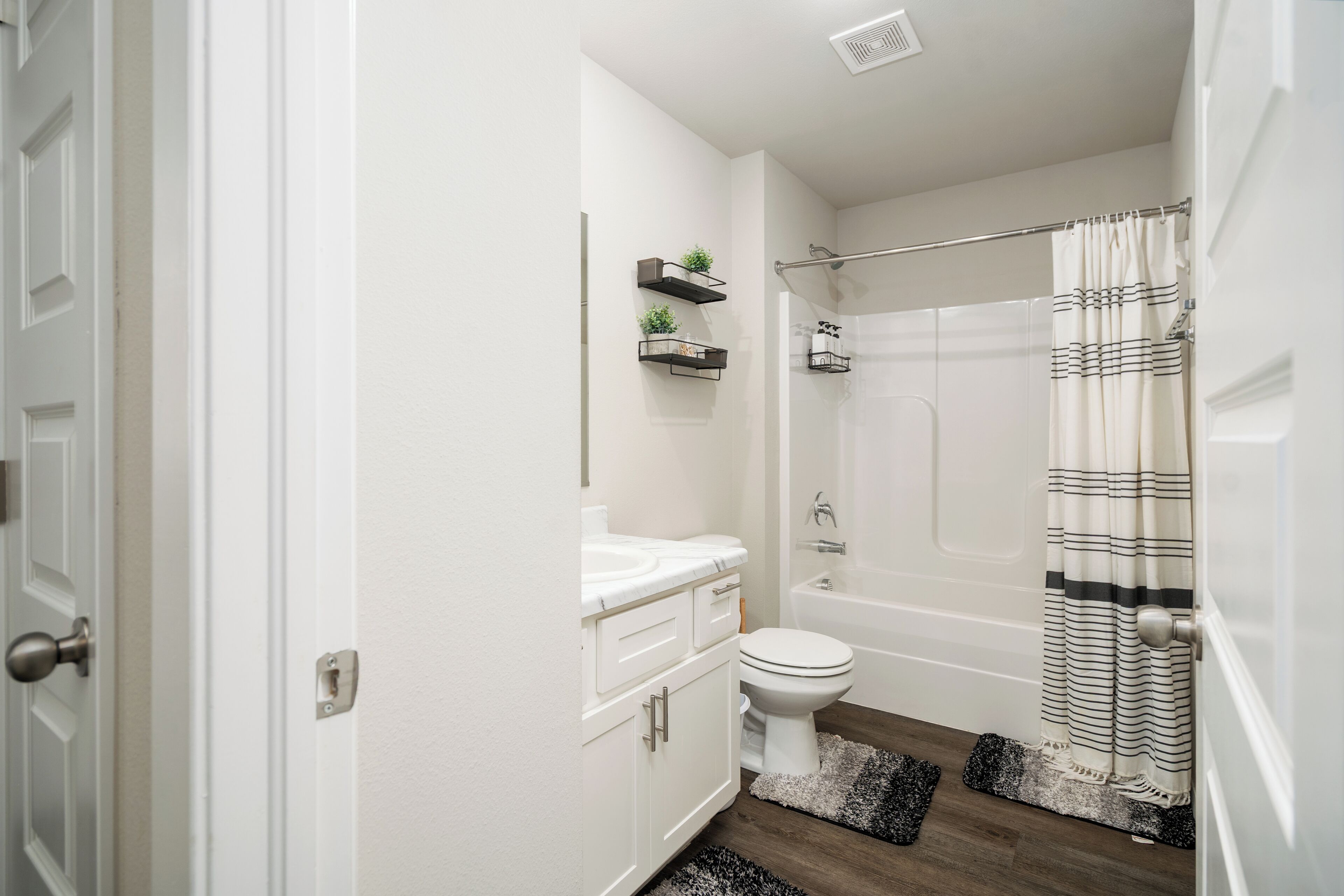 Towels, soap, toilet paper