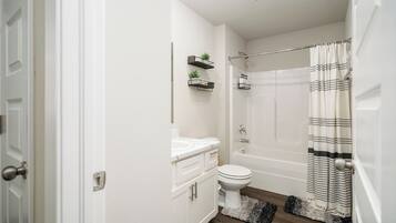 Towels, soap, toilet paper