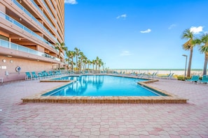 A heated pool