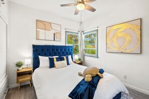 1 soverom, strykejern/-brett, wi-fi (inkludert) og sengetøy