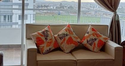 In apartment with beautiful views