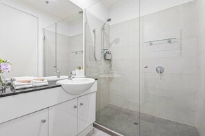 Hair dryer, towels