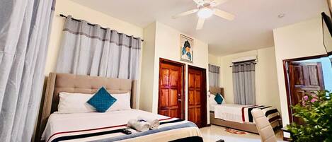 Double Room, Patio, Ocean View | Desk, laptop workspace, free WiFi
