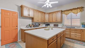 Microwave, oven, stovetop, dishwasher