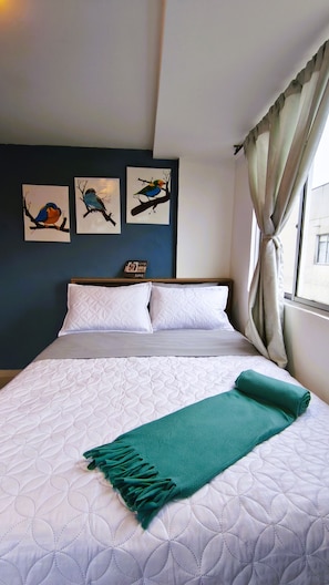 1 bedroom, iron/ironing board, Internet, bed sheets