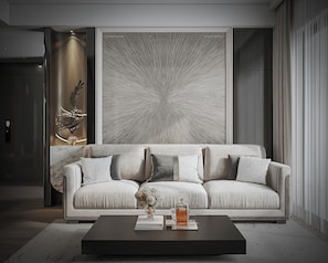 Grand Apartment, 2 Bedrooms, Balcony, City View | Hypo-allergenic bedding, minibar, individually decorated