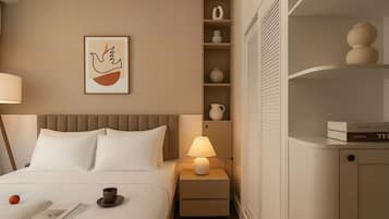 Design Apartment, 3 Bedrooms, Balcony, City View | Hypo-allergenic bedding, minibar, individually decorated
