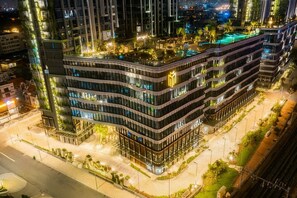 Design Apartment, 2 Bedrooms, Balcony, City View | Hypo-allergenic bedding, minibar, individually decorated