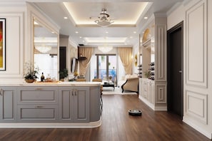 Grand Apartment, 2 Bedrooms, Balcony, City View | Hypo-allergenic bedding, minibar, individually decorated