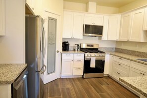 Microwave, oven, stovetop, dishwasher
