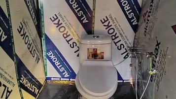 Comfort Tent, Mountain View | Bathroom | Shower, towels, soap, toilet paper