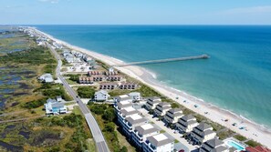 Exterior - Ocean/Sound Views, Beach Access—Villa On The Blue (North Topsail Beach)