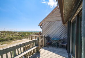 Terrace/patio - Ocean/Sound Views, Beach Access—Villa On The Blue (North Topsail Beach)