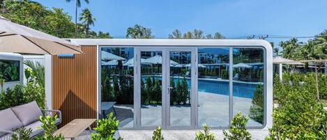 Façade de lâhĂ©bergement