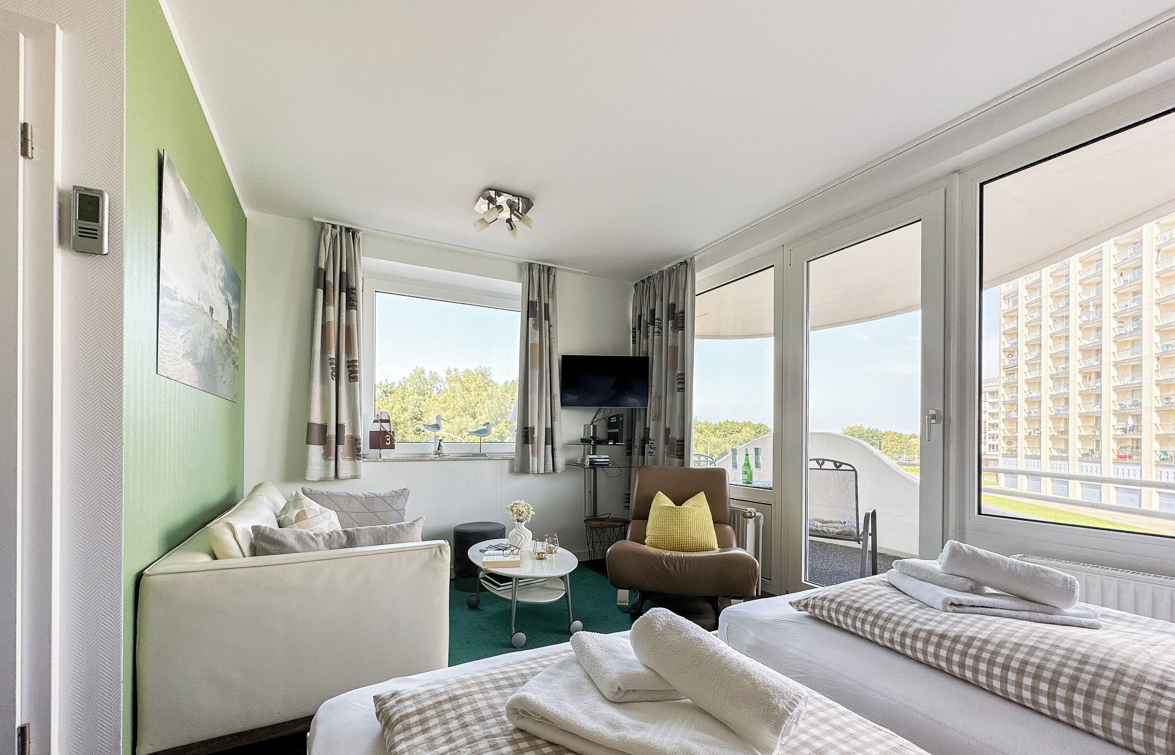 1 室のベッドルーム、アイロン / アイロン台、WiFi (無料)