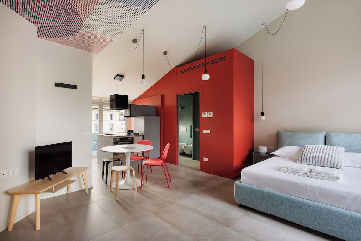 Estudio estándar, vistas a la ciudad | Zona de estar