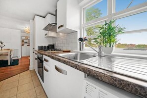 Microwave, oven, stovetop, dishwasher