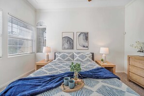 2 bedrooms, iron/ironing board, WiFi, bed sheets
