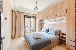 1 室のベッドルーム、アイロン / アイロン台、WiFi、ベッドシーツ
