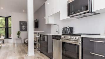 Microwave, oven, stovetop, dishwasher