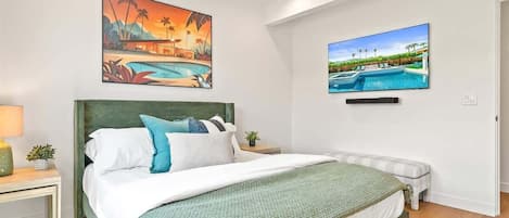 4 habitaciones, tabla de planchar con plancha, wifi y ropa de cama