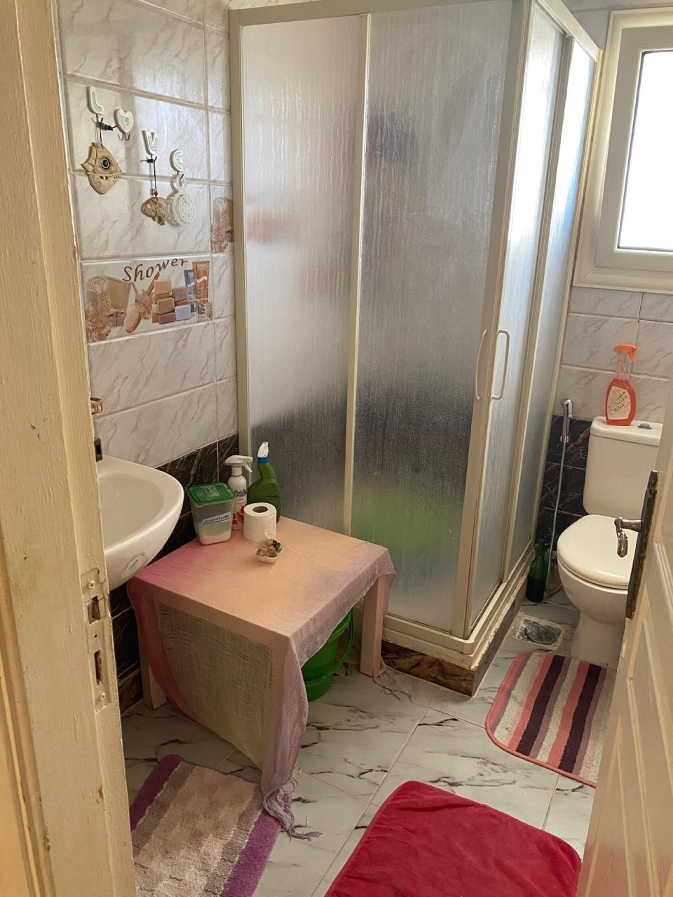 Soap, toilet paper
