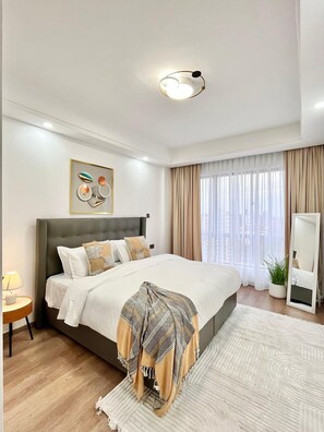 2 slaapkamers, een strijkplank/strijkijzer, wifi, beddengoed