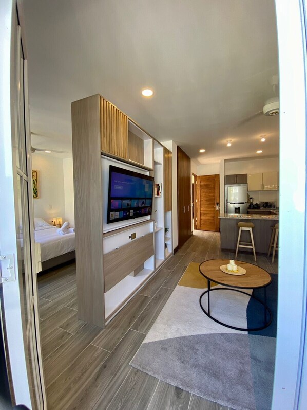 1 bedroom, travel crib, WiFi, bed sheets